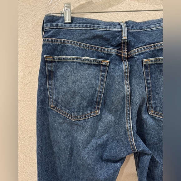 GRLFRND Tatum Mid-Rise Micro Bootcut Only Lies Cropped Cotton Blue Jeans Size 30 - Picture 10 of 16